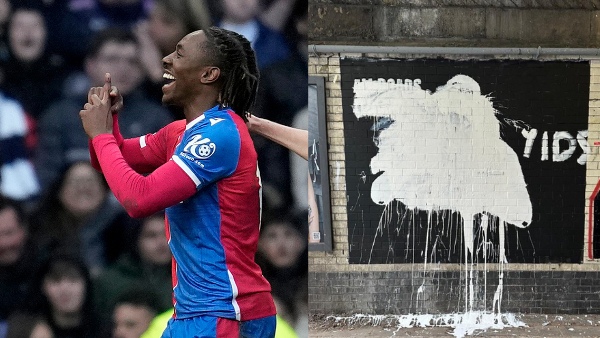 Eberechi Eze mural repainted by Arsenal fans after Vandalization - Check Out the New Look