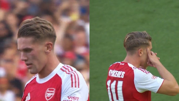 Viktor Gyokeres score First Goal for Arsenal does iconic Celebration - Watch