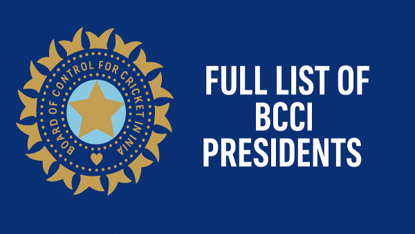 From RE Govan to Mithun Manhas Full List of BCCI Presidents