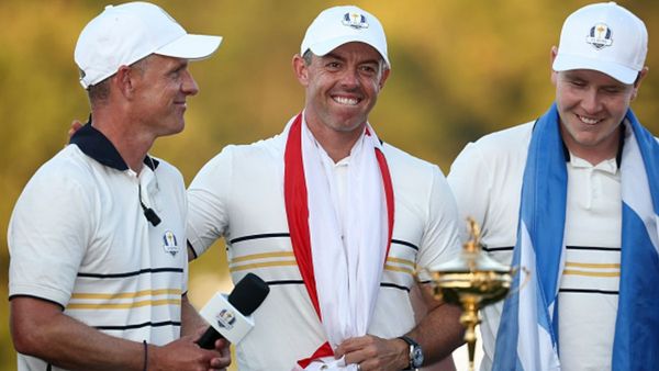 McIlroy Celebrates Team Europe's Ryder Cup Win
