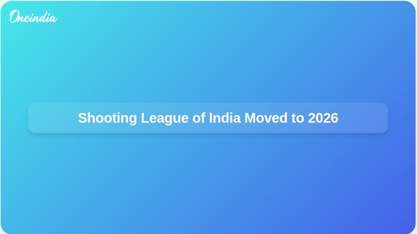 Shooting League of India Moved to 2026