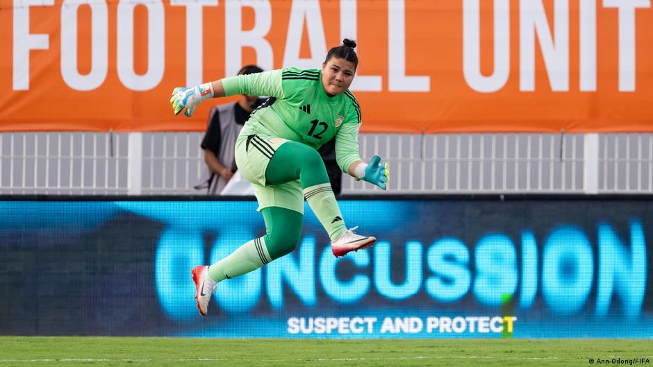 Fatima Yousufi was between the sticks for Afghanistan on Sunday