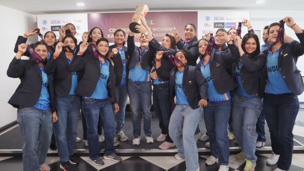 India Women s Kabaddi Team Felicitated after World Cup Triumph