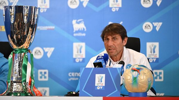 Napoli's Conte urges focus for Supercoppa final