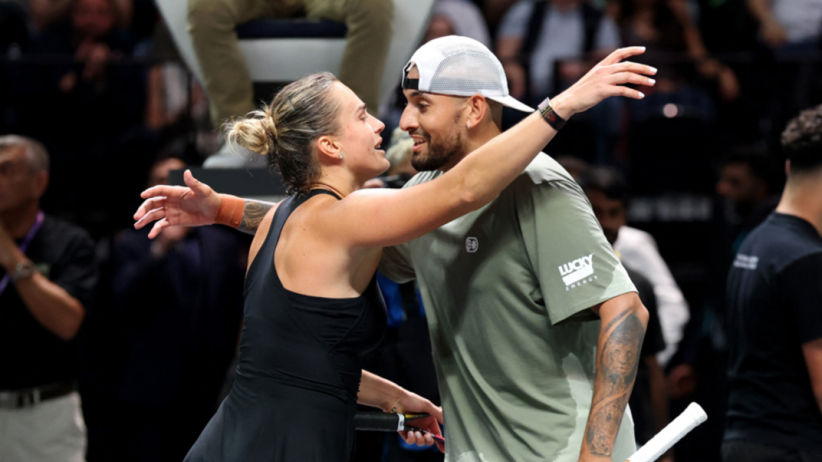 Aryna Sabalenka and Nick Kyrgios
