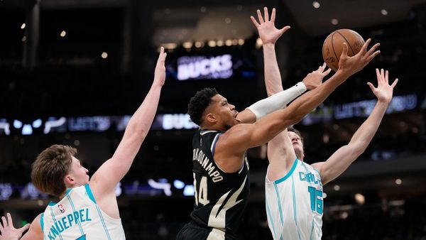 Giannis' late dunk lifts Bucks past Hornets
