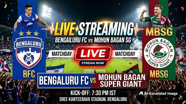 Bengaluru FC vs Mohun Bagan Super Giants Live Streaming Where to Watch ISL Match on TV and Online BFC vs MBSG Telecast Details