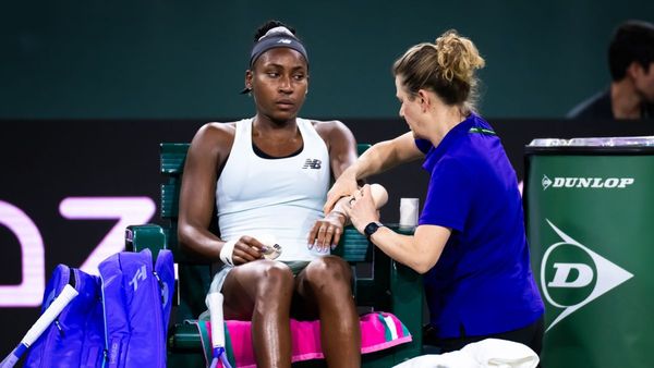 Gauff retires with arm injury at Indian Wells Gauff retires with arm injury at Indian Wells