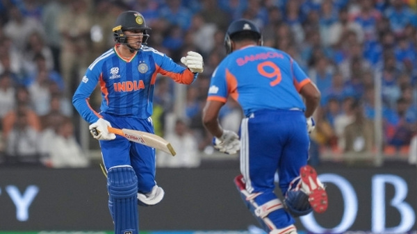 IND vs NZ Sanju Samson Abhishek Sharma power India to Highest Powerplay Score in T20 World Cup IND vs NZ Sanju Samson Abhishek Sharma power India to Highest Powerplay Score in T20 World Cup