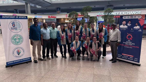 Italy Women s Hockey Team Arrives In Hyderabad For FIH World Cup 2026 Qualifiers In Telangana Italy Women s Hockey Team Arrives In Hyderabad For FIH World Cup 2026 Qualifiers In Telangana