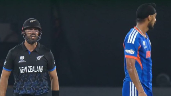 Daryl Mitchell Fires Verbal Volleys at Arshdeep Singh After Throw Hits His Legs in T20 World Cup Final