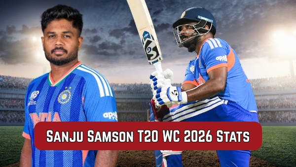 Sanju Samson T20 World Cup 2026 Stats Runs Strike Rate Highest Score Sixes