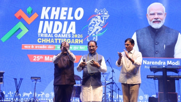 Khelo India Tribal Games 2026 Launched in Chhattisgarh 3 800 Athletes Compete Across 9 Sports