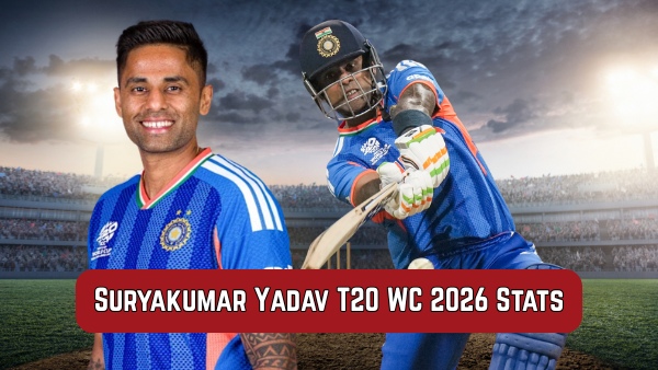Suryakumar Yadav T20 World Cup 2026 Stats Runs Strike Rate Highest Score Sixes before IND vs NZ Final Suryakumar Yadav T20 World Cup 2026 Stats Runs Strike Rate Highest Score Sixes before IND vs NZ Final
