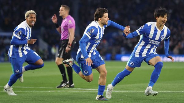 Brighton crushes Chelsea 3-0 to top six