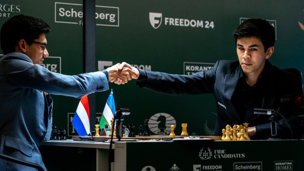 FIDE Candidates 2026 Uzbekistan s Javokhir Sindarov Sets Up Gukesh Clash After Unbeaten Triumph Vaishali Stays in Women s Title Hunt FIDE Candidates 2026 Uzbekistan s Javokhir Sindarov Sets Up Gukesh Clash After Unbeaten Triumph Vaishali Stays in Women s Title Hunt