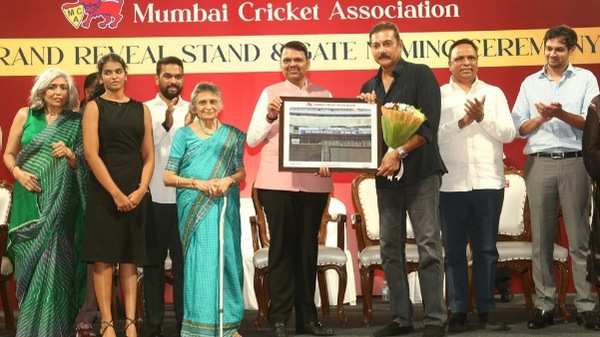 Wankhede Stadium Honors Four India Legends New Stand amp amp Gates Unveiled by CM Fadnavis
