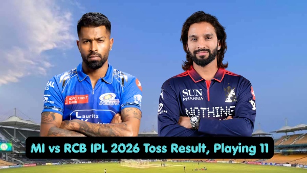 MI vs RCB Toss Result Playing 11 IPL 2026 Match 20 Who Won Toss Lineups