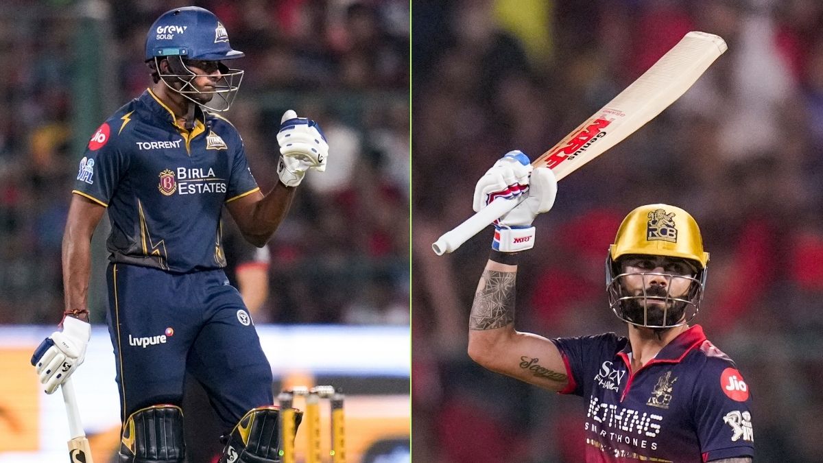 IPL 2026: Kohli, Padikkal Power RCB to Win in Final Home Game; Sudharsan Ton in Vain