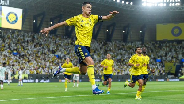 Ronaldo nets brace on 100th Pro League appearance