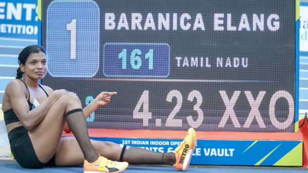 Tamil Nadu s Baranica Elangovan Sets New National Record In Women s Pole Vault Tamil Nadu s Baranica Elangovan Sets New National Record In Women s Pole Vault