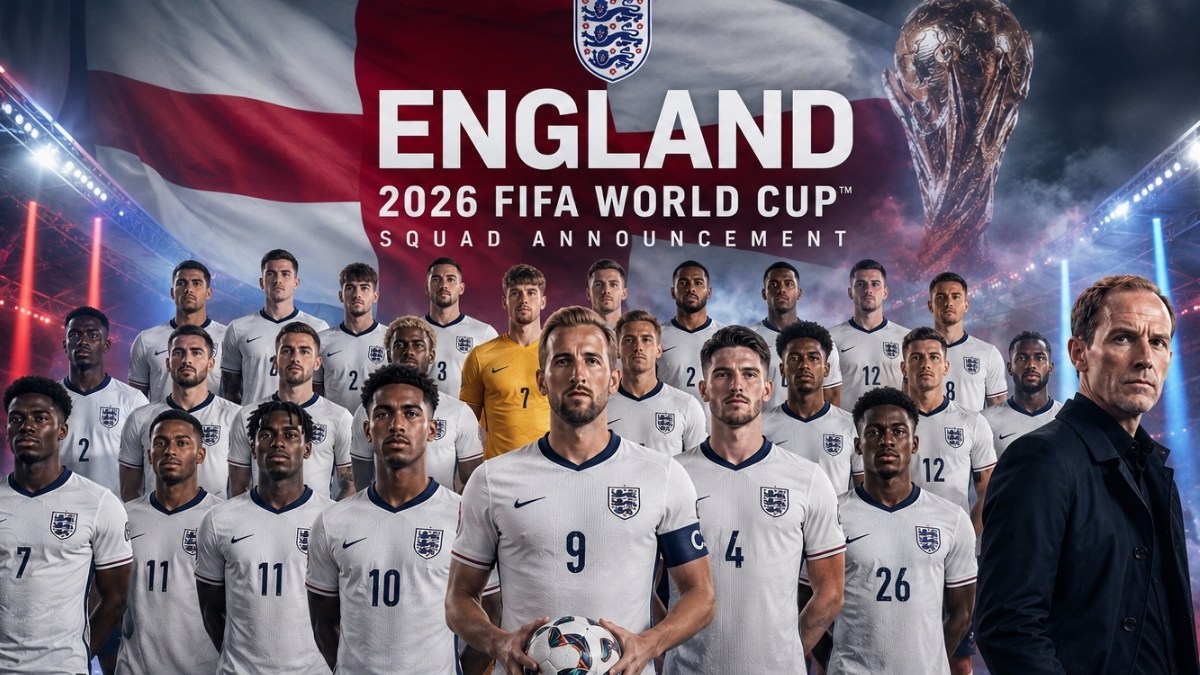 OFFICIAL: England Named World Cup 2026 Squad: Players List, Key Stars ...