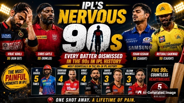 IPL Nervous Nineties Every Batter Dismissed in the 90s and the Stories Behind Cricket s Cruellest Milestone