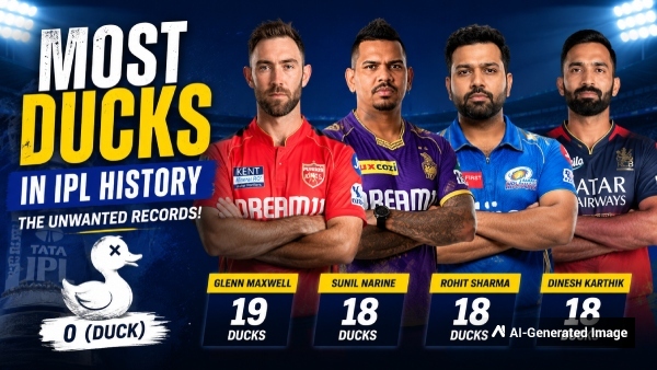 IPL s Duck Kings Why Glenn Maxwell Rohit Sharma and Sunil Narine Top an Unwanted Record List