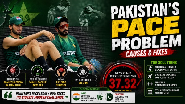Pakistan s Pace Test Cricekt Legacy Under Threat Only Ireland Worse Since 2022 As India Build Next-Gen Fast Bowlers Pakistan s Pace Test Cricekt Legacy Under Threat Only Ireland Worse Since 2022 As India Build Next-Gen Fast Bowlers