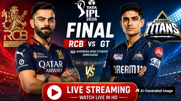 RCB vs GT Live Streaming Where to Watch IPL 2026 Final Match on TV and Online RCB vs GT Telecast Details