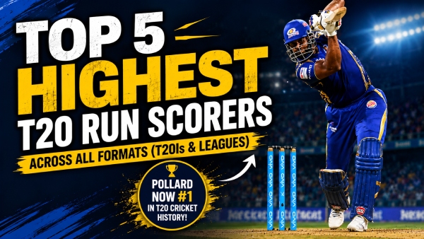 Top 5 Highest Run-Scorers in T20 Cricket Kieron Pollard Overtakes Chris Gayle