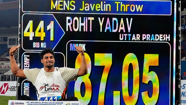Rohit Yadav s Remarkable Rise Continues 87 05m Throw Makes Him World s No 2 This Season Seals Asian Games Berth
