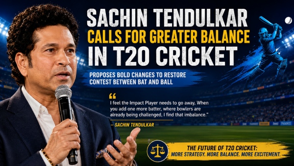 Sachin Tendulkar Proposes Major T20 Overhaul Wants Impact Player Scrapped Tactical Powerplay and Five-Over Bowlers Sachin Tendulkar Proposes Major T20 Overhaul Wants Impact Player Scrapped Tactical Powerplay and Five-Over Bowlers