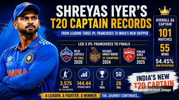 Shreyas Iyer s Leadership Journey From Leading Three IPL Franchises to Finals to Becoming India s New T20 Captain