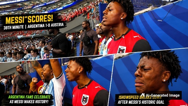 WATCH CR7 Fan IShowSpeed Starts Crying As Lionel Messi Sets World Cup Record WATCH CR7 Fan IShowSpeed Starts Crying As Lionel Messi Sets World Cup Record
