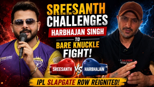 Sreesanth Reopens Old Wounds of IPL Slapgate Scandal Challenges Harbhajan Singh to Bare Knuckle Fight