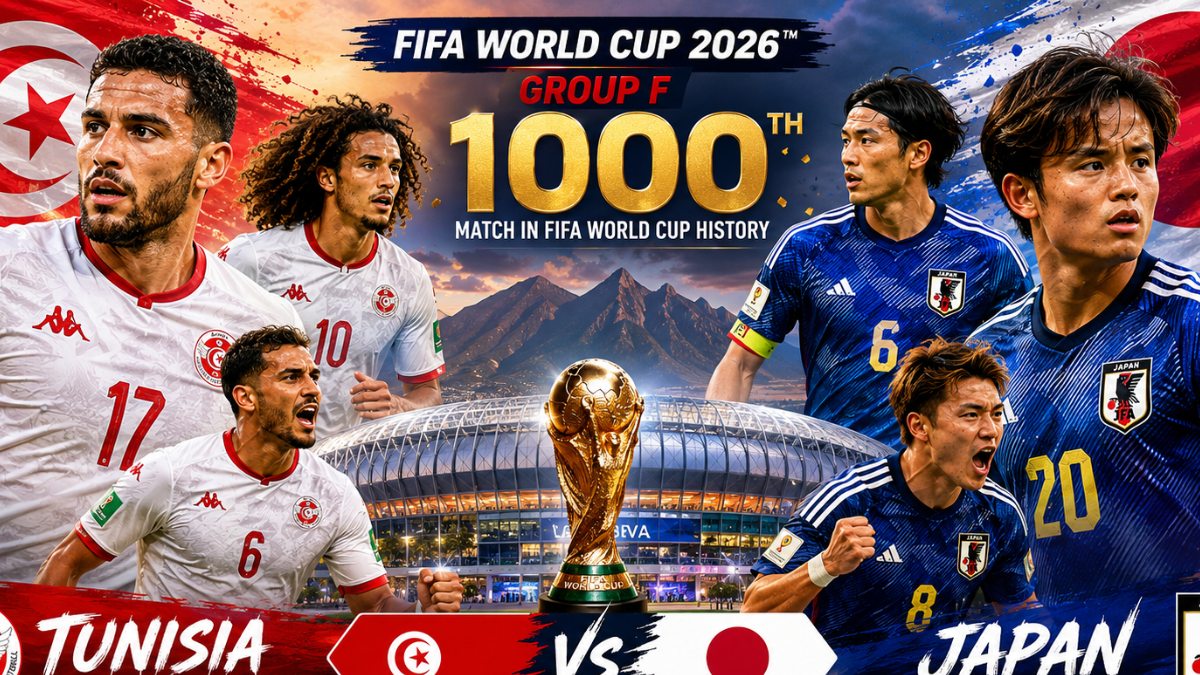 World Cup 2026 Japan Eye Knockout Berth as Tunisia Seek Redemption in Historic 1 000th World Cup Match World Cup 2026 Japan Eye Knockout Berth as Tunisia Seek Redemption in Historic 1 000th World Cup Match
