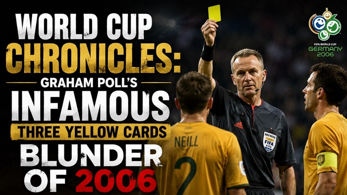 FIFA World Cup Chronicles Graham Poll s Infamous Three Yellow Cards Blunder of 2006 FIFA World Cup Chronicles Graham Poll s Infamous Three Yellow Cards Blunder of 2006