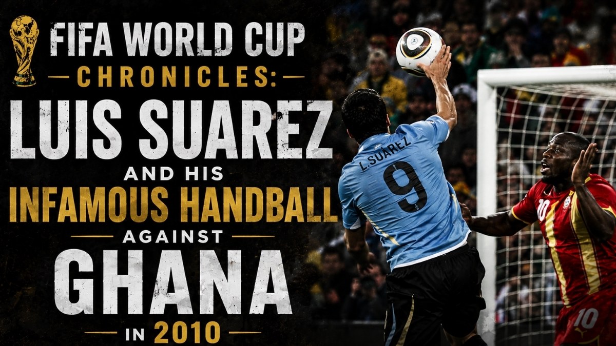 FIFA World Cup Chronicles Luis Suarez and his Infamous Handball against Ghana in 2010 FIFA World Cup Chronicles Luis Suarez and his Infamous Handball against Ghana in 2010