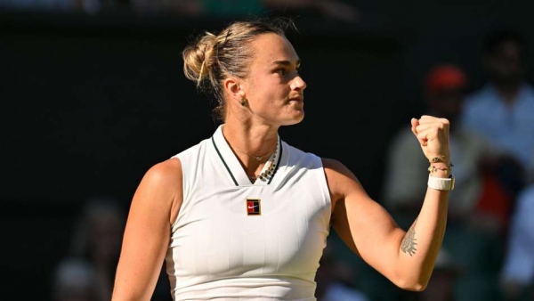 Sabalenka passes Ostapenko test to set up Wimbledon last-16 clash with Osaka