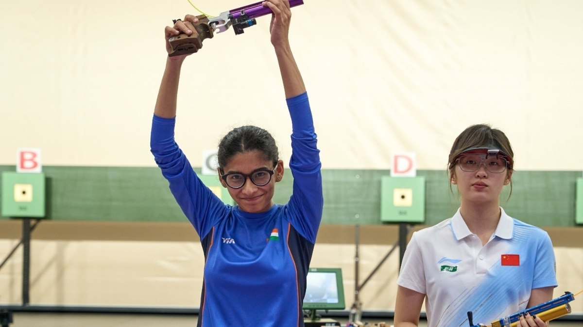 Sainyam Clinches Silver in Women s 10m Air Pistol at ISSF World Cup Hangzhou Sainyam Clinches Silver in Women s 10m Air Pistol at ISSF World Cup Hangzhou