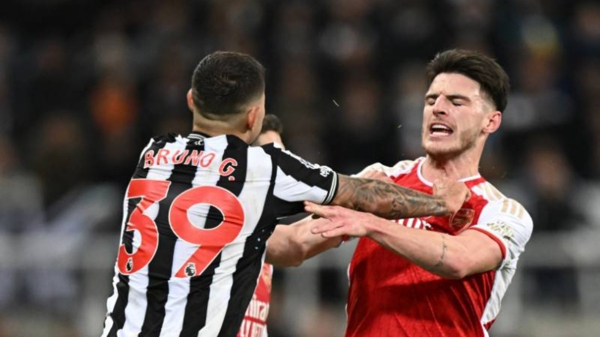 What did Declan Rice say to Bruno Guimaraes before his Arsenal move?