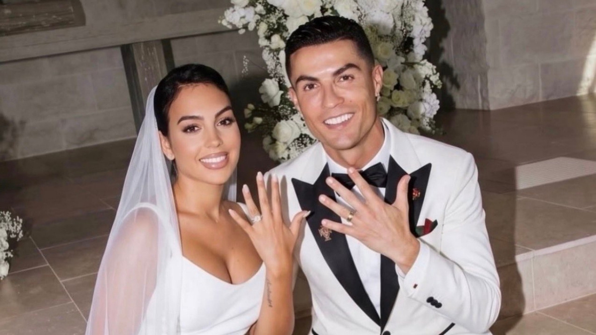 Cristiano Ronaldo ties the knot with long-time partner Georgina Rodriguez