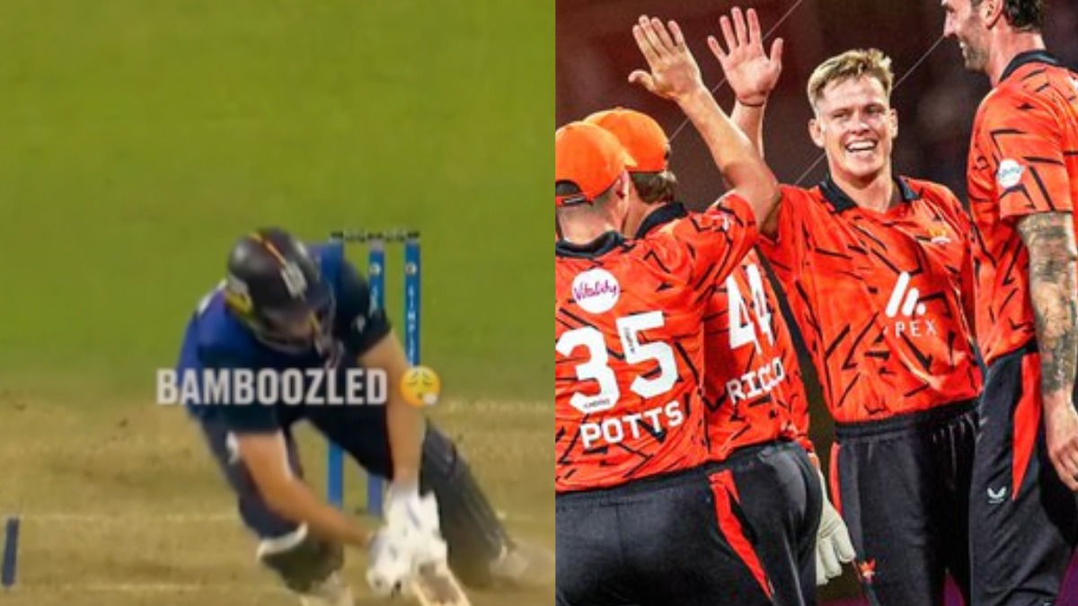 Sunrisers Leeds celebrate Nathan Ellis’s “Cold” delivery in Record Hundred Win – Watch Sunrisers Leeds celebrate Nathan Ellis’s “Cold” delivery in Record Hundred Win – Watch