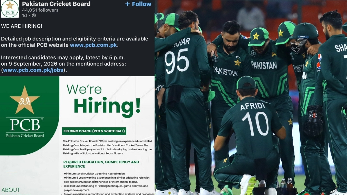 PCB seeks Pakistan Fielding Coach with LinkedIn post Fans troll with CFBR comments PCB seeks Pakistan Fielding Coach with LinkedIn post Fans troll with CFBR comments