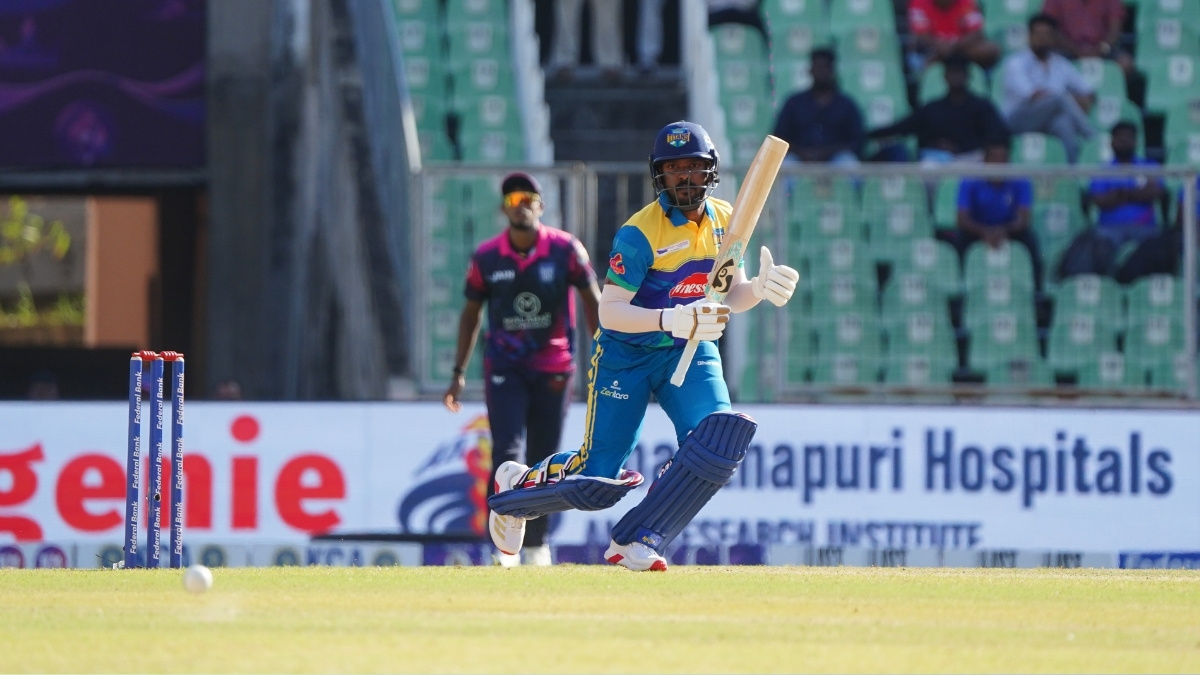 KCL 2026 No 11 batter hits 16 off 3 as Thrissur Titans advance to maiden Kerala Cricket League Final KCL 2026 No 11 batter hits 16 off 3 as Thrissur Titans advance to maiden Kerala Cricket League Final