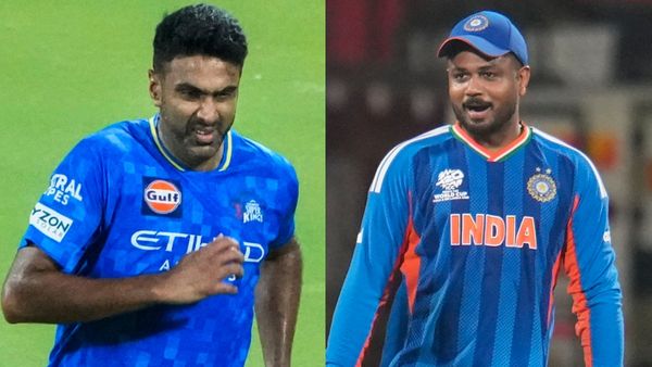ಸಂಜು ಮಿಮಿಕ್ರಿ ಮಾಡಿದ R Ashwin: ಸ್ಯಾಮ್ಸನ್‌  ಪರ ಬ್ಯಾಟ್‌ ಮಾಡಿದ ಸ್ಪಿನ್ ಬೌಲರ್‌