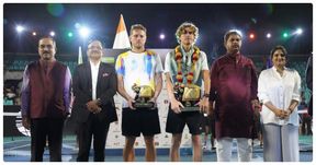 ಬೆಂಗಳೂರು ಓಪನ್ 2023: ಚಾಂಪಿಯನ್ ಪಟ್ಟ ಮುಡಿಗೇರಿಸಿಕೊಂಡ ಮ್ಯಾಕ್ಸ್ ಪರ್ಸೆಲ್ ಬೆಂಗಳೂರು ಓಪನ್ 2023: ಚಾಂಪಿಯನ್ ಪಟ್ಟ ಮುಡಿಗೇರಿಸಿಕೊಂಡ ಮ್ಯಾಕ್ಸ್ ಪರ್ಸೆಲ್