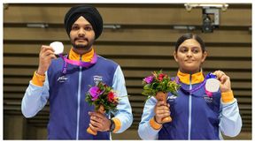 ಏಷ್ಯನ್ ಗೇಮ್ಸ್ 2023: 10 ಮೀ. ಏರ್ ಪಿಸ್ತೂಲ್ ಮಿಶ್ರ ತಂಡ ವಿಭಾಗದಲ್ಲಿ ಭಾರತಕ್ಕೆ ಬೆಳ್ಳಿ ಪದಕ