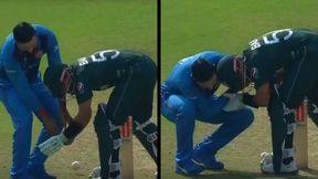 PAK vs AFG: ಮೊಹಮ್ಮದ್ ನಬಿಯಿಂದ ಶೂ ಲೇಸ್ ಕಟ್ಟಿಸಿಕೊಳ್ಳಲು ನಿರಾಕರಿಸಿದ ಬಾಬರ್ ಅಜಂ; ಕಾರಣವೇನು? ವಿಡಿಯೋ PAK vs AFG: ಮೊಹಮ್ಮದ್ ನಬಿಯಿಂದ ಶೂ ಲೇಸ್ ಕಟ್ಟಿಸಿಕೊಳ್ಳಲು ನಿರಾಕರಿಸಿದ ಬಾಬರ್ ಅಜಂ; ಕಾರಣವೇನು? ವಿಡಿಯೋ